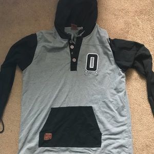 Omit Henley hooded shirt